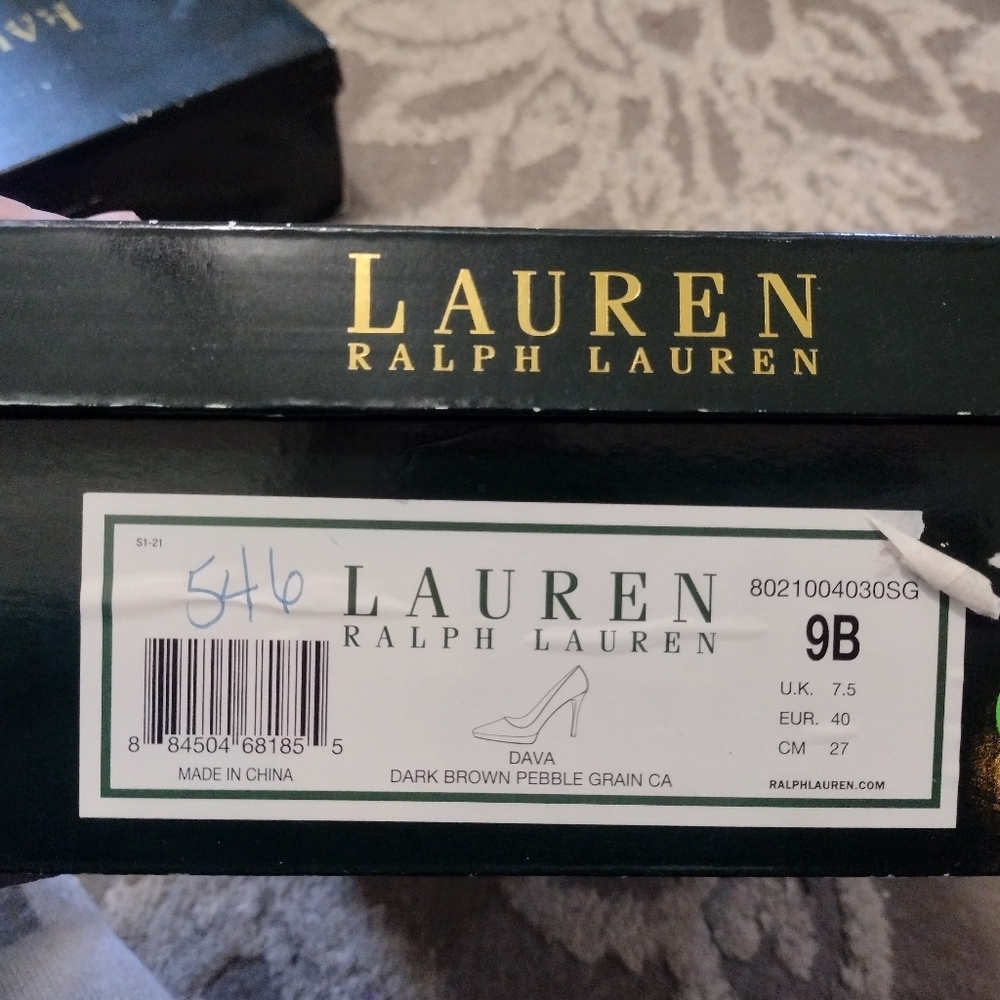 Lauren Ralph Lauren Brown Pebble Grain Dava - Picture 6 of 6